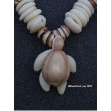 Puka Shell Cowrie Turtle Lei